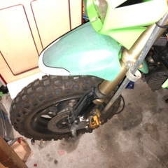 カワサキ　KSR110 ブロックタイヤ　オフロードの画像