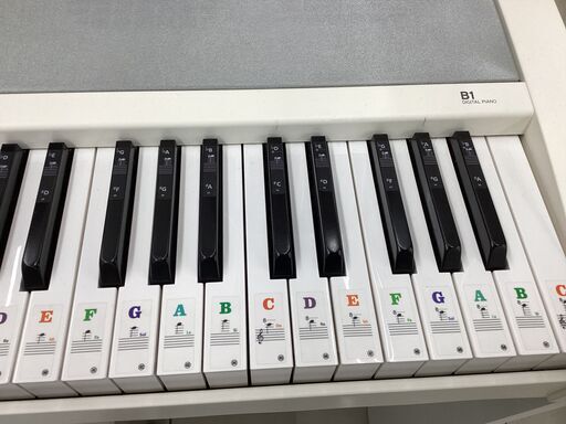 【30日保証】 電子ピアノ　KORG　B1　鍵盤シール・ペダル・譜面台付