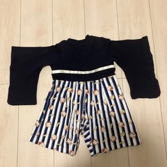 おさるのジョージ　袴　ロンパース　ベビー　男の子の画像