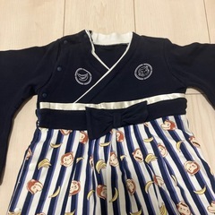 おさるのジョージ　袴　ロンパース　ベビー　男の子の画像