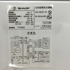 【1年間保証】SHARP(シャープ) 全自動洗濯機 5.5kg をご紹介！トレジャーファクトリーつくば店の画像