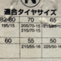 タイヤチェーン② 215/55/16など未使用の画像