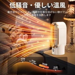 ⭐️新品未使用⭐️セラミックヒーター 小型 800W 電気ヒーター 速暖 省エネ 静音の画像