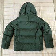UNIQLO シームレスダウンジャケット　メンズ：Ｌ　グリーン色　美品の画像