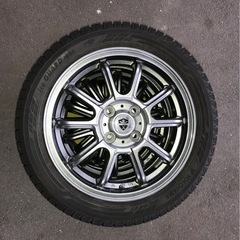 スタッドレス　165/55R15 アイスガード残り山あり　アルミホイール 付き4本セットの画像