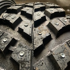 最強スパイクタイヤ YOKOHAMA ジオランダー 195R16C  4本 トラックピン カップ スノートライアル 氷上性能ナンバーワンの画像