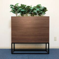 フェイクグリーン 屋内用 インテリア装飾 パーテーションＢＯＸプランター GR2282 人工グリーン間仕切り 展示品・アウトレットの画像