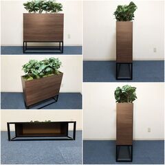 フェイクグリーン 屋内用 インテリア装飾 パーテーションＢＯＸプランター GR2282 人工グリーン間仕切り 展示品・アウトレットの画像
