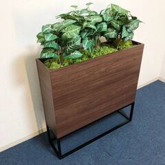 フェイクグリーン 屋内用 インテリア装飾 パーテーションＢＯＸプランター GR2282 人工グリーン間仕切り 展示品・アウトレットの画像