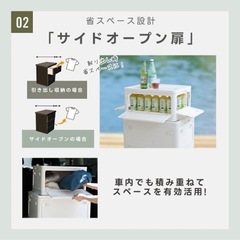 新品未使用　多機能収納ボックス　コンテナ2個セットの画像