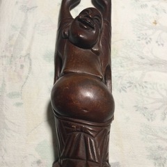 ◆万歳布袋様◆木製 縁起物の画像