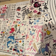 タトゥーシール大量の画像