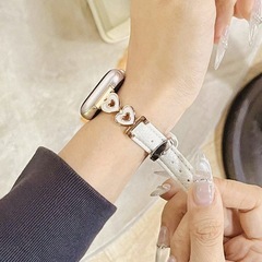ラスト1点【新品】2連ハート可愛い石 Apple Watch バンドの画像
