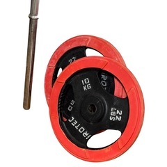 バーベルシャフト　プレート　セット　プレート10kg×2の画像