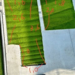 人工芝　切れ端の画像