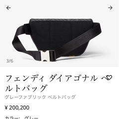 フェンディ ダイアゴナル ベルトバッグ　2日間の掲載の画像