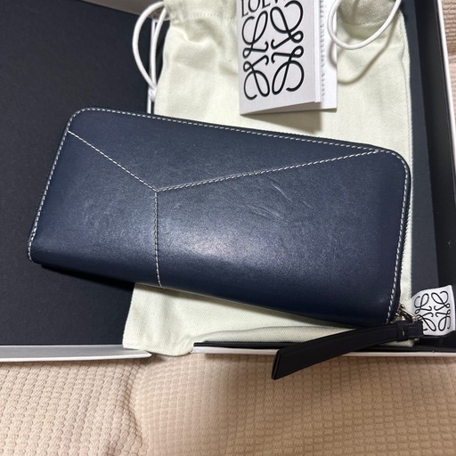 LOEWE 長財布 パズルステッチオープンウォレット