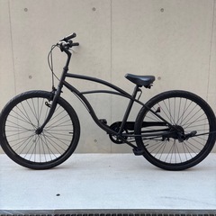 【7万で購入】ビーチクルーザー 26インチ 黒 極太タイヤ 美品 BMX HIPHOP アメ村 堀江 ピストバイク ファットバイク【早い者勝ち】の画像