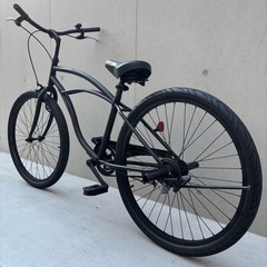 【7万で購入】ビーチクルーザー 26インチ 黒 極太タイヤ 美品 BMX HIPHOP アメ村 堀江 ピストバイク ファットバイク【早い者勝ち】の画像