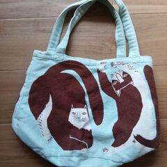 ネコ柄　トートバッグの画像