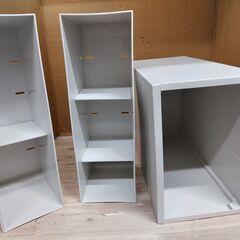 無印良品　小物収納ケース　引出2個　サイズ大　ポリプロピレン 約幅26×奥行37×高17.5cm　ホワイトグレーの画像