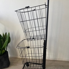 ランドリーバスケット　スチールの画像