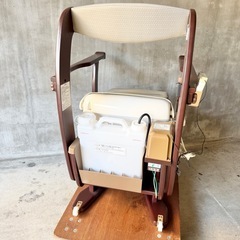 良品 Panasonic 家具調 トイレ 座楽 シャワポット ウォシュレット 介護 介助の画像