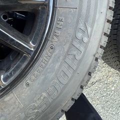 ハイゼットなどに！　アルミホイールセット　スタッドレスタイヤ　バリ山！の画像