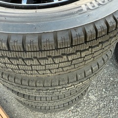 ハイゼットなどに！　アルミホイールセット　スタッドレスタイヤ　バリ山！の画像