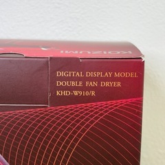 【新品未使用】KOIZUMI ドライヤー MONSTER KHD-W910/R（レッド）高速Wファン の画像