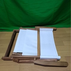 木製折り畳みローチェアの画像