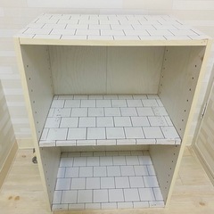 お洒落　棚　シェルフ　2段BOXの画像
