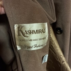 カシミヤ　ロングコートの画像