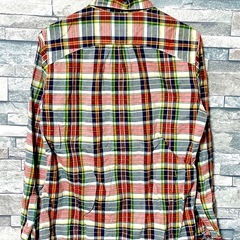 長袖 チェックシャツ(4)の画像