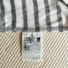 UNIQLOロンパース肌着70 【4枚セット,うち2枚は未使用】の画像