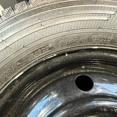 タウンエースライトエースボンゴ用　スタッドレスタイヤホイールセット　バリ山！の画像