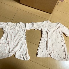 2着未使用品あり　10着セット　長肌着　コンビ肌着　50〜60 新生児　ベビー服の画像
