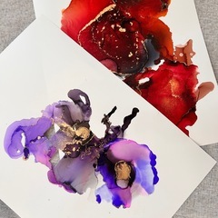 今人気のアート【体験】🎨アルコールインクアート教室✨の画像