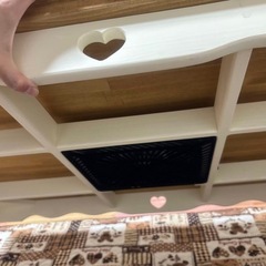 カントリー　ローテーブル　ハート　こたつの画像