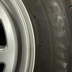 タウンエースライトエースボンゴ用　スタッドレスタイヤ　アルミホイールセット　バリ山！の画像