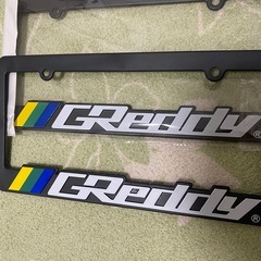 グレッディ　greddy usサイズ　ナンバーフレームの画像