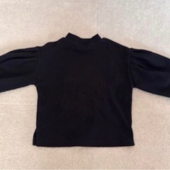 Discoat mini 黒 長袖カットソー バルーンスリーブ　サイズ110の画像