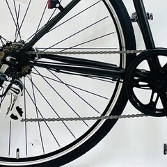 普段使い未使用　700cクロスバイク6段変速　ブラックの画像