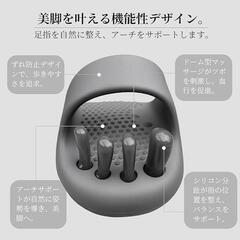 美脚 サンダル 5本指 足裏マッサージ むくみ対策 O脚ケア 姿勢改善 男女兼用の画像