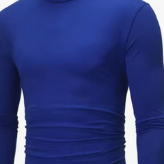 新品未使用、黒、青、赤メンズハイネック Tシャツ全部Ｌの画像