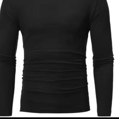 新品未使用、黒、青、赤メンズハイネック Tシャツ全部Ｌの画像
