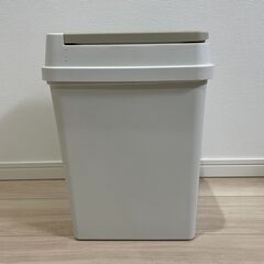 【美品】アスベル ゴミ箱 密閉プッシュペール 20L（ベージュ）の画像