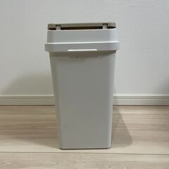 【美品】アスベル ゴミ箱 密閉プッシュペール 20L（ベージュ）の画像