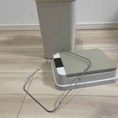 【美品】アスベル ゴミ箱 密閉プッシュペール 20L（ベージュ）の画像