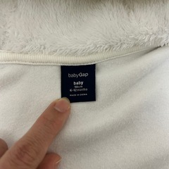 ⭐baby Gap⭐ 耳付きロンパース 長袖 長ズボン 白 の画像